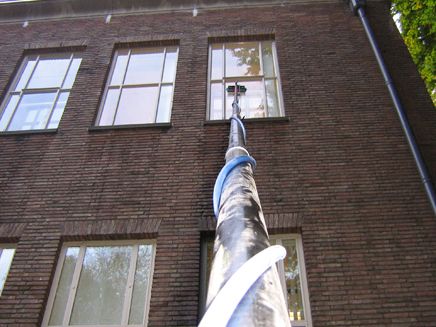 Telescopische glasbewassing